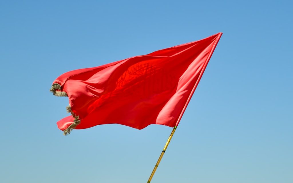 Photo Red flag