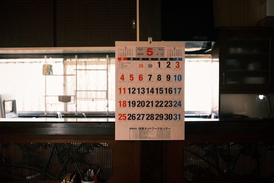 Photo Marked calendar dates
