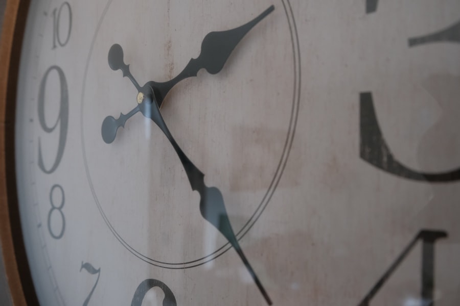 Photo Romantic hourglass timeline
